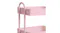Close-up of a metal storage cart handle and tray, showing smooth edges and sturdy steel frame Close-up of a metal storage cart handle and tray, showing smooth edges and sturdy steel frame