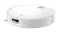 Angled front view of the robotic vacuum displaying the obstacle detection camera and sensors embedded Angled front view of the robotic vacuum displaying the obstacle detection camera and sensors embedded