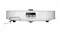 Low front profile view of the robotic vacuum showing the obstacle recognition camera module Low front profile view of the robotic vacuum showing the obstacle recognition camera module