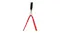 A close‑up view of the Centra resistance band attached to the handle with a metal carabiner, highlighting the durable connection point A close‑up view of the Centra resistance band attached to the handle with a metal carabiner, highlighting the durable connection point