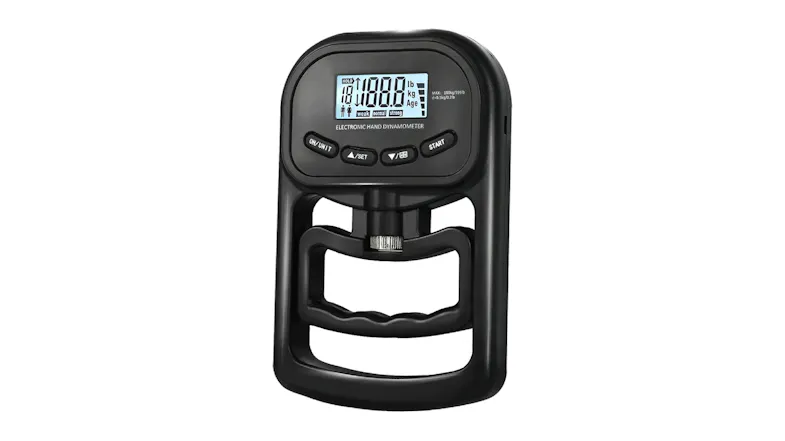 Centra electronic hand dynamometer with a digital display and adjustable grip Centra electronic hand dynamometer with a digital display and adjustable grip