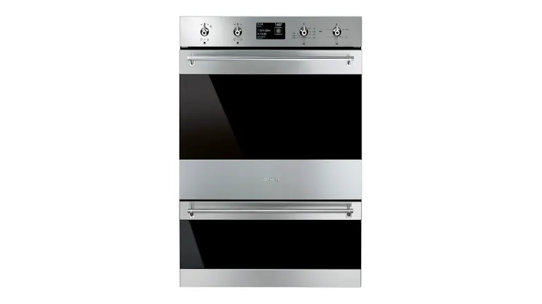 Smeg Classic 60cm Built-In Double Oven in sleek stainless steel Smeg Classic 60cm Built-In Double Oven in sleek stainless steel