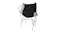 Rear view of the Centra Folding basketball arcade game showing black fabric ball return net and metal frame Rear view of the Centra Folding basketball arcade game showing black fabric ball return net and metal frame