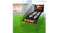 Basketball Centra Folding arcade game set up on a lawn outside a modern house, with balls in the return tray Basketball Centra Folding arcade game set up on a lawn outside a modern house, with balls in the return tray