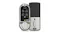 Front and back views of the Lockly Vision Smart Door Lock with touchscreen keypad and interior thumb turn Front and back views of the Lockly Vision Smart Door Lock with touchscreen keypad and interior thumb turn