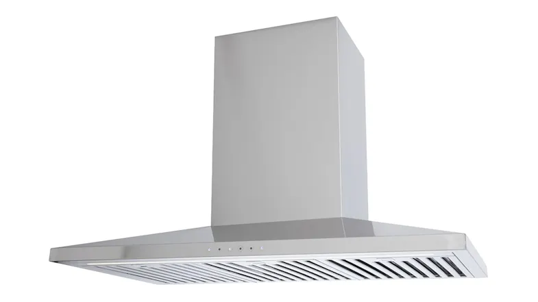 Smeg 90cm Pyramid Chimney Wall Mounted Rangehood in a compact stainless steel Smeg 90cm Pyramid Chimney Wall Mounted Rangehood in a compact stainless steel
