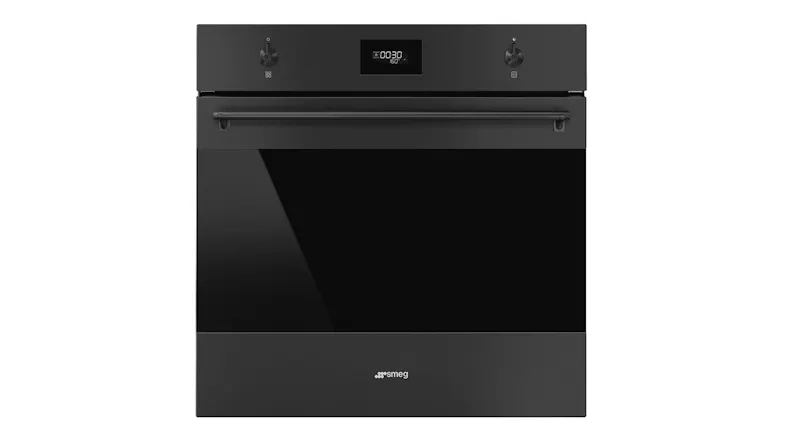 Smeg Classic 60cm Built-In Oven in a sleek black colour Smeg Classic 60cm Built-In Oven in a sleek black colour