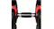 Close-up of the dumbbell handle with a textured grip between the weight plates Close-up of the dumbbell handle with a textured grip between the weight plates