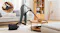 A person using the ProPower vacuum on a light-coloured carpet A person using the ProPower vacuum on a light-coloured carpet