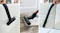 A graphic showing different nozzle attachments cleaning a sofa and floor A graphic showing different nozzle attachments cleaning a sofa and floor