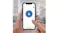 A smartphone displaying the Lockly app interface for locking and unlocking the door remotely via Wi‑Fi connection A smartphone displaying the Lockly app interface for locking and unlocking the door remotely via Wi‑Fi connection