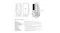 A smart door lock showing product specifications with dimensions and door fit requirements A smart door lock showing product specifications with dimensions and door fit requirements