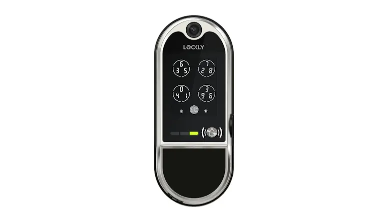 Lockly Vision Elite Solar-Powered Smart Door Lock with touchscreen keypad and built‑in camera Lockly Vision Elite Solar-Powered Smart Door Lock with touchscreen keypad and built‑in camera