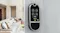 Smart Lockly door lock on home interior door showing touchscreen keypad, camera lens, and modern design Smart Lockly door lock on home interior door showing touchscreen keypad, camera lens, and modern design