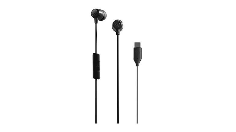 Skullcandy Jib USB-C Wired In-Ear Headphones in a sleek black colour Skullcandy Jib USB-C Wired In-Ear Headphones in a sleek black colour