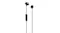 Front view of black Skullcandy Jib headphones and their inline remote Front view of black Skullcandy Jib headphones and their inline remote