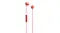 Front view of the Skullcandy Jib headphones and their inline remote Front view of the Skullcandy Jib headphones and their inline remote