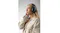 Profile of a blonde woman wearing the black Aviator 900 headset Profile of a blonde woman wearing the black Aviator 900 headset