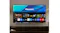 Hisense TV home screen with a dark blue VIDAA interface Hisense TV home screen with a dark blue VIDAA interface