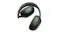 Folded view of over-ear headphones with metallic accents Folded view of over-ear headphones with metallic accents