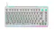 Front view of the gaming keyboard with exposed switches Front view of the gaming keyboard with exposed switches