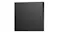 Close‑up of the TV’s rear corner showing the matte black finish, clean panel edges, and minimalist industrial design Close‑up of the TV’s rear corner showing the matte black finish, clean panel edges, and minimalist industrial design