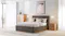 A view of the Amber Queen Upholstered Gas Lift Storage Bed Frame A view of the Amber Queen Upholstered Gas Lift Storage Bed Frame