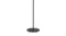 Close-up of the round black marble base and vertical pole of the coat rack Close-up of the round black marble base and vertical pole of the coat rack