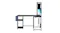 Levede L-shaped gaming desk with shelves, RGB LED lighting, power outlet shelf, storage pocket, and cable management Levede L-shaped gaming desk with shelves, RGB LED lighting, power outlet shelf, storage pocket, and cable management