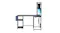 Levede L-shaped gaming desk with shelves, RGB LED lighting, power outlet shelf, storage pocket, and cable management Levede L-shaped gaming desk with shelves, RGB LED lighting, power outlet shelf, storage pocket, and cable management
