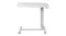A front view of the Levede adjustable side table with white marble‑look tabletop and sturdy steel base A front view of the Levede adjustable side table with white marble‑look tabletop and sturdy steel base