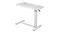 An angled view of a white marble adjustable side table ideal as a laptop table, bedside table, or compact workspace An angled view of a white marble adjustable side table ideal as a laptop table, bedside table, or compact workspace