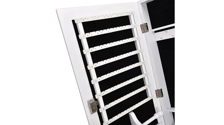 A close‑up view of a lock and key on a jewellery storage mirror door, highlighting secure storage for valuables and accessories A close‑up view of a lock and key on a jewellery storage mirror door, highlighting secure storage for valuables and accessories