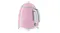 Angled rear view of the Smeg 50's style kettle with polished chrome handle Angled rear view of the Smeg 50's style kettle with polished chrome handle