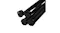 Close‑up of the chair leg ends, showing four black metal legs with textured plastic feet Close‑up of the chair leg ends, showing four black metal legs with textured plastic feet