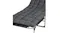 Close‑up of the thick, padded sleeping surface on the Levede folding camping cot Close‑up of the thick, padded sleeping surface on the Levede folding camping cot