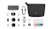 DJI Mic Mini 2 full kit laid out, including the charging case, transmitters, receiver, cables, clips, bag, and accessories DJI Mic Mini 2 full kit laid out, including the charging case, transmitters, receiver, cables, clips, bag, and accessories