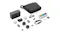 Angled product layout of the DJI Mic Mini 2 kit with the charging case, accessories, cables, and storage pouch Angled product layout of the DJI Mic Mini 2 kit with the charging case, accessories, cables, and storage pouch