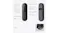Labelled diagram of the doorbell's front sensors and back power ports Labelled diagram of the doorbell's front sensors and back power ports