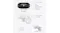 Front and back view of the security camera with labels Front and back view of the security camera with labels
