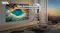 Lifestyle image showing the TCL TV mounted on a wall in a living room. Text reads “Slim, Seamless, Stunning” Lifestyle image showing the TCL TV mounted on a wall in a living room. Text reads “Slim, Seamless, Stunning”