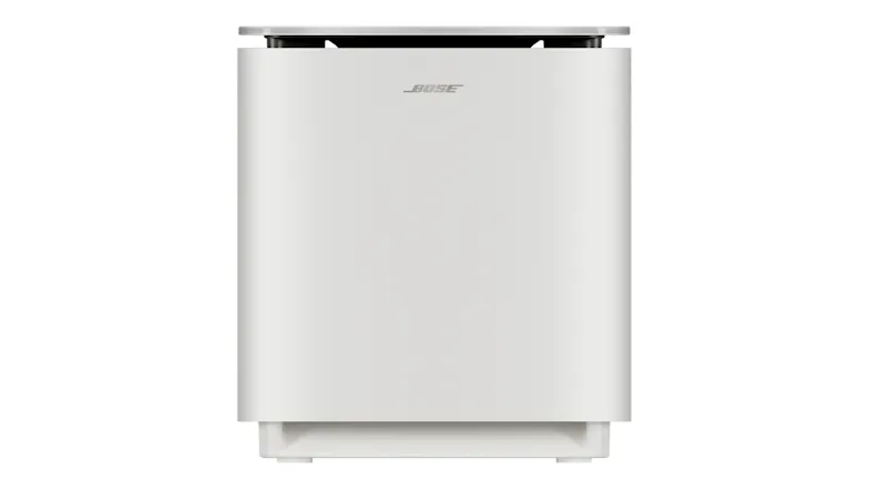 Front view of the Bose Lifestyle Ultra Wireless Subwoofer in white Front view of the Bose Lifestyle Ultra Wireless Subwoofer in white