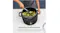 Vegetables being stirred directly inside the cooker’s inner pot using a spatula Vegetables being stirred directly inside the cooker’s inner pot using a spatula