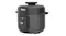 Angled view of the Ninja HyperHeat cooker showing the depth of the dark grey body Angled view of the Ninja HyperHeat cooker showing the depth of the dark grey body
