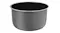 Close‑up of the removable inner pot in dark grey featuring the smooth ceramic‑coated interior Close‑up of the removable inner pot in dark grey featuring the smooth ceramic‑coated interior