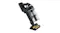 An angled view of the cordless stick vacuum with a motorised brush head An angled view of the cordless stick vacuum with a motorised brush head