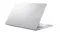 Rear angled view of a silver ASUS Vivobook laptop, showing the logo on the lid Rear angled view of a silver ASUS Vivobook laptop, showing the logo on the lid