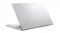Rear angled view from the opposite side of a closed silver ASUS Vivobook laptop Rear angled view from the opposite side of a closed silver ASUS Vivobook laptop