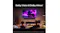 Cosy living room setup showcasing the 55" TV with a soundbar Cosy living room setup showcasing the 55" TV with a soundbar
