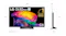 LG smart TV with labelled dimensions LG smart TV with labelled dimensions